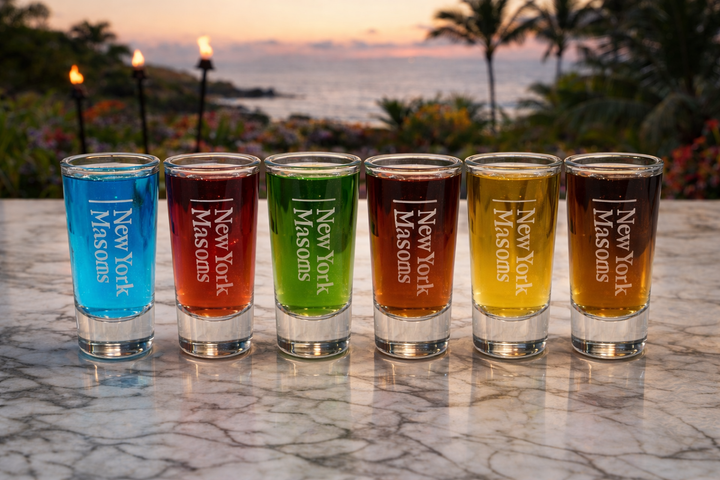 NY Masons - Set of 6 Shot Glasses